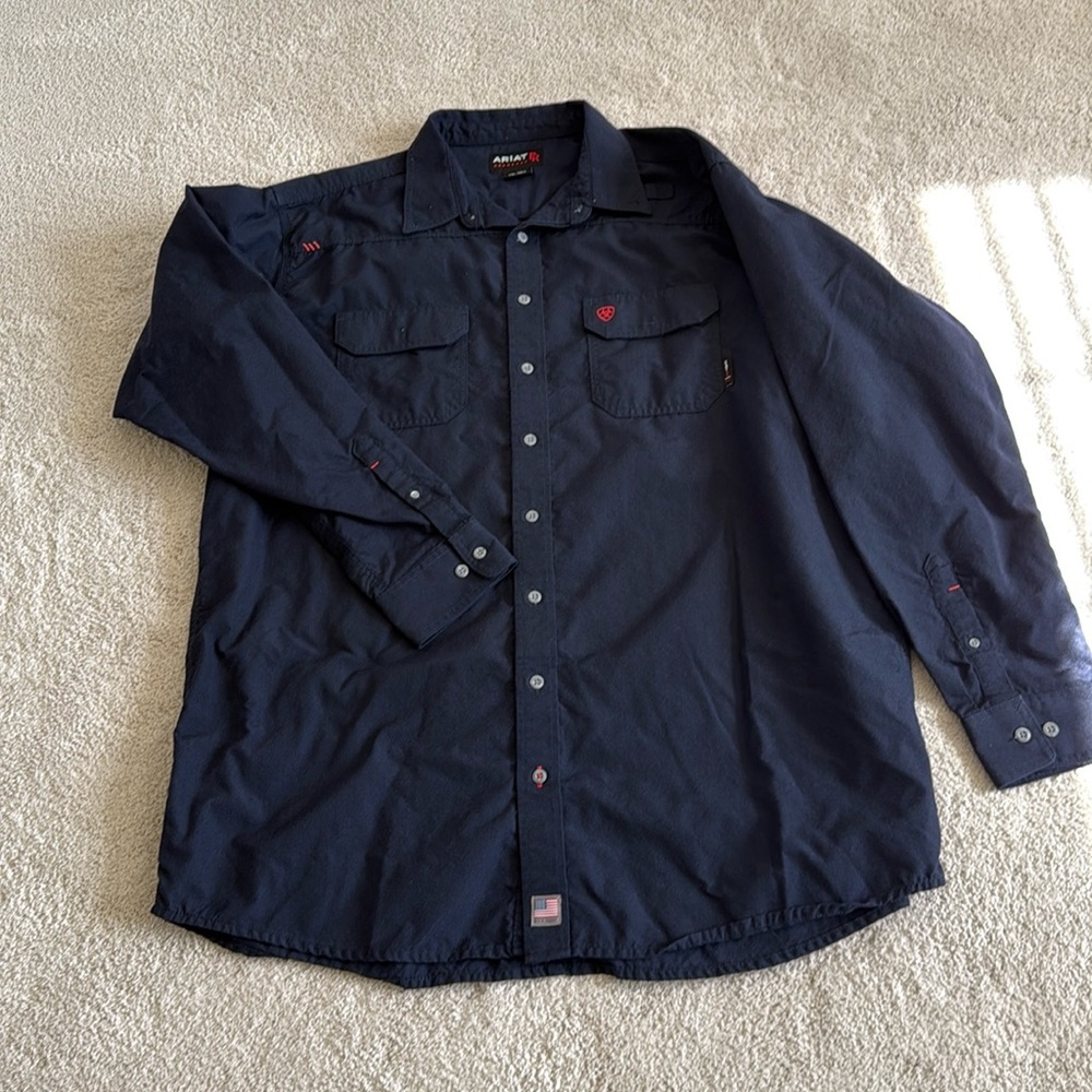 Ariat fire retardant button up shirt